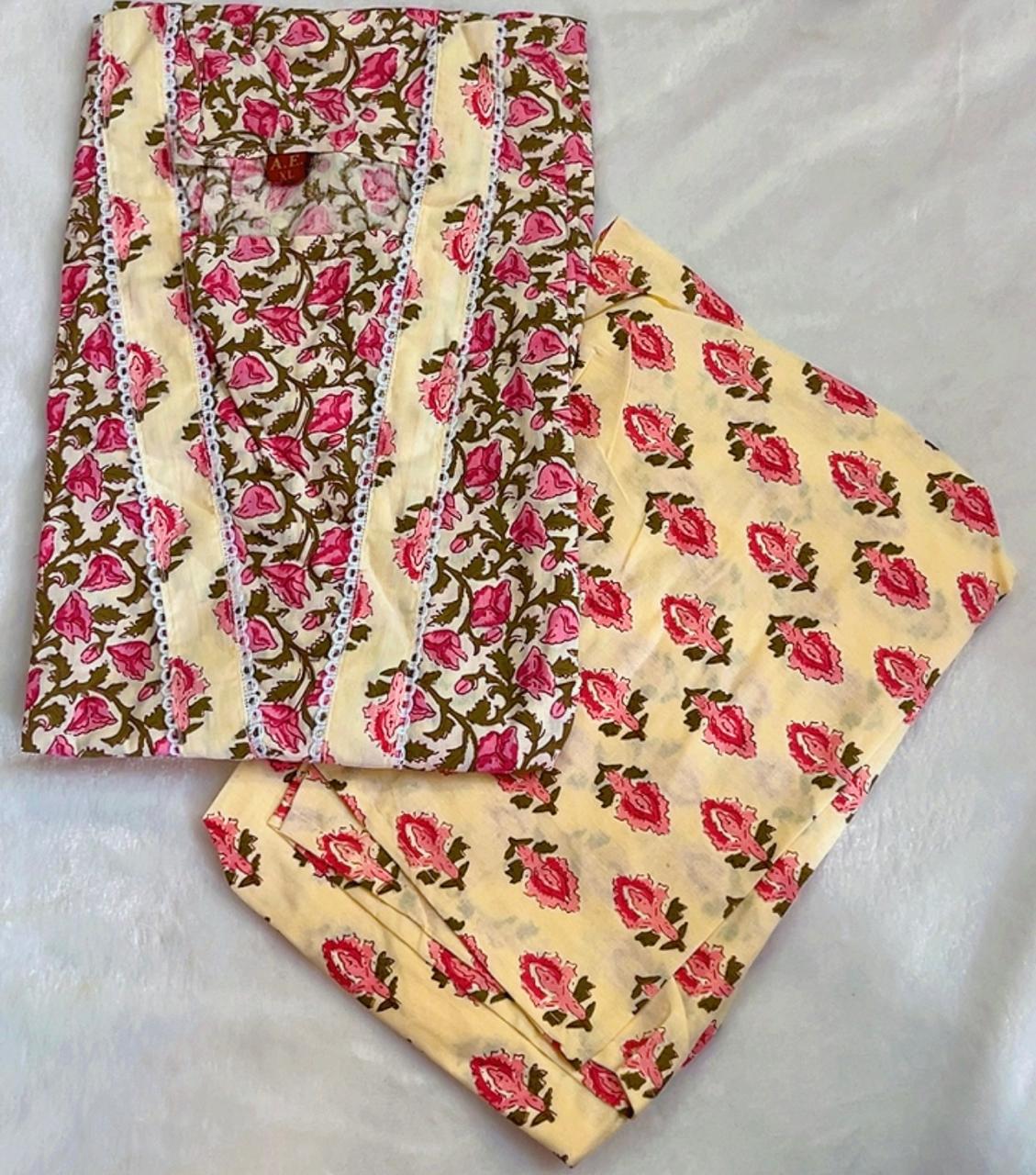 Cotton Kurti Sets M to 2XL