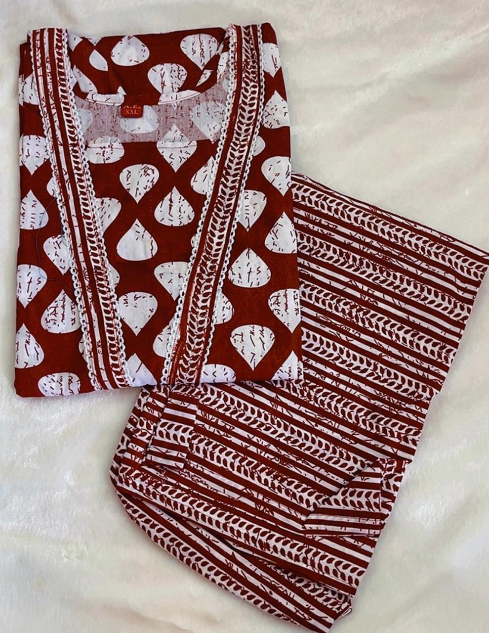 Cotton Kurti Sets M to 2XL