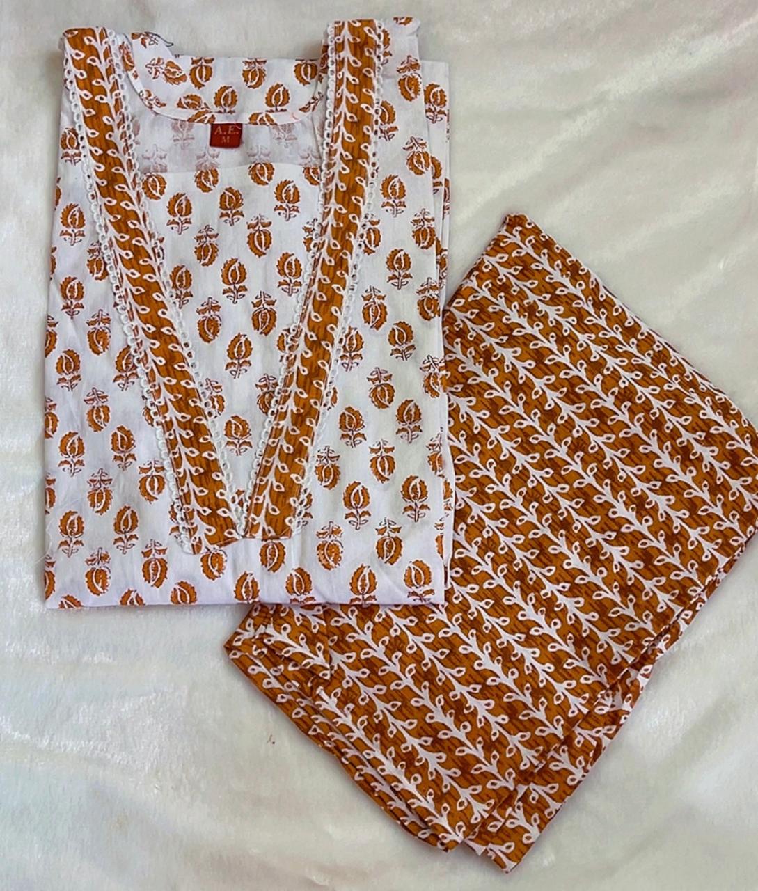 Cotton Kurti Sets M to 2XL