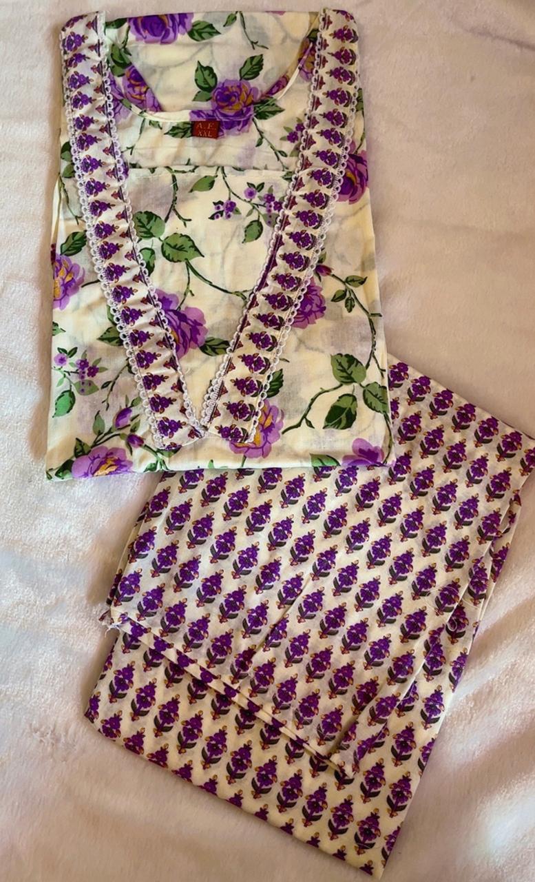 Cotton Kurti Sets M to 2XL