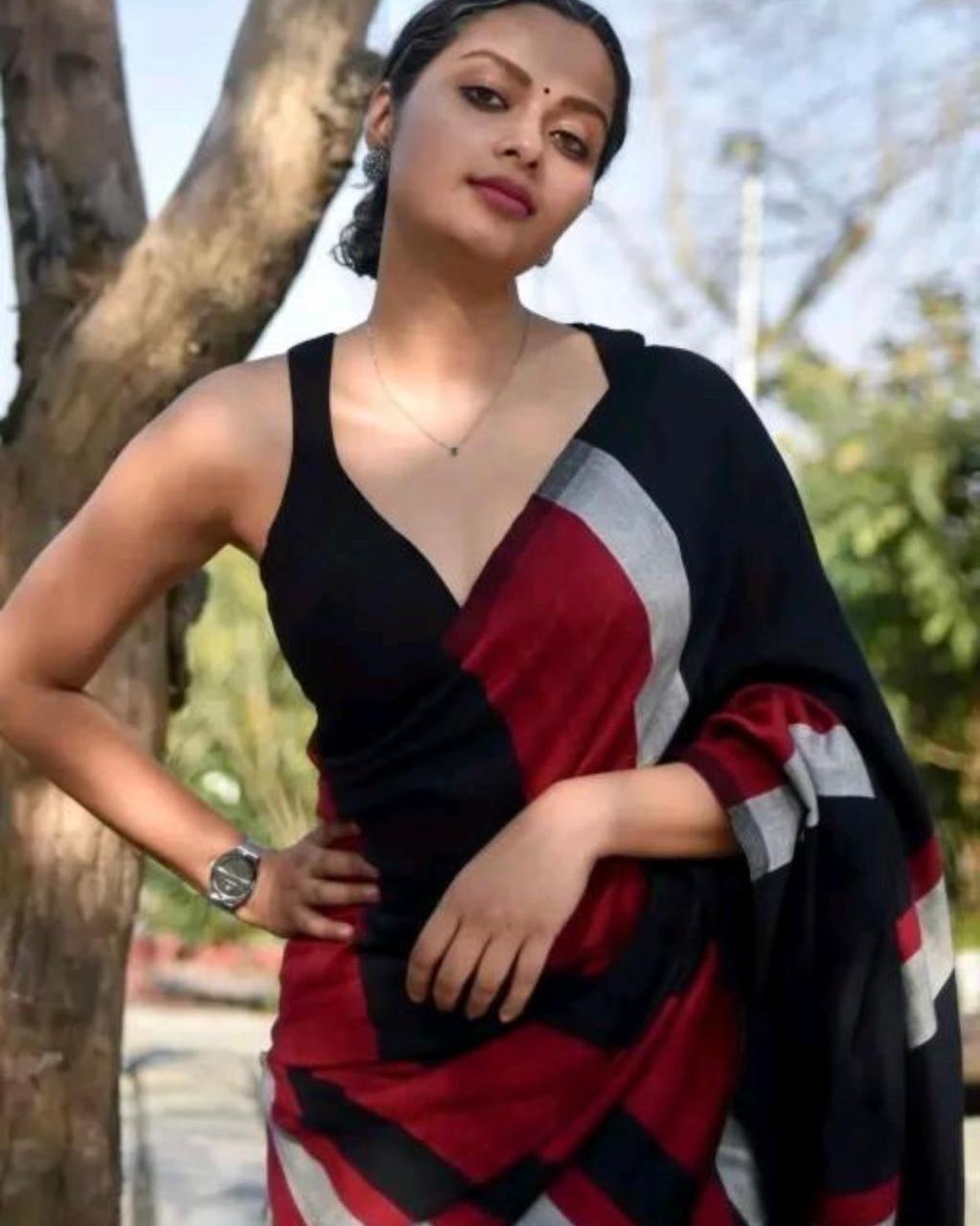 3 Shaded Khadi Cotton Saree